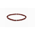 My Fun Colors My Fun Colors Mini Crystal Bracelet Garnet Silver Accent