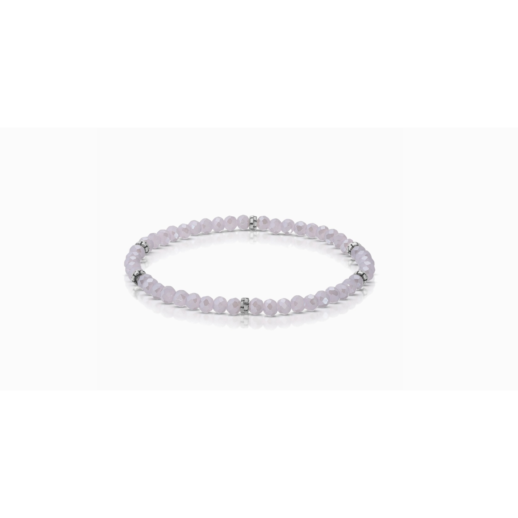 My Fun Colors My Fun Colors Mini Crystal Bracelet Periwinkle Silver Accent