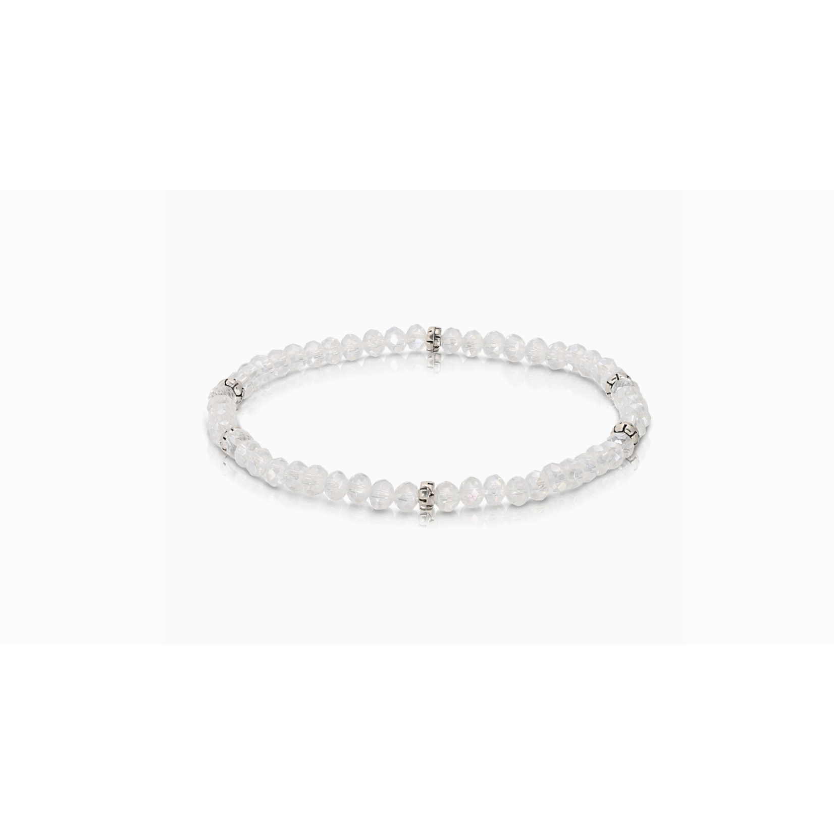 My Fun Colors My Fun Colors Mini Crystal Bracelet Clear Silver Accent