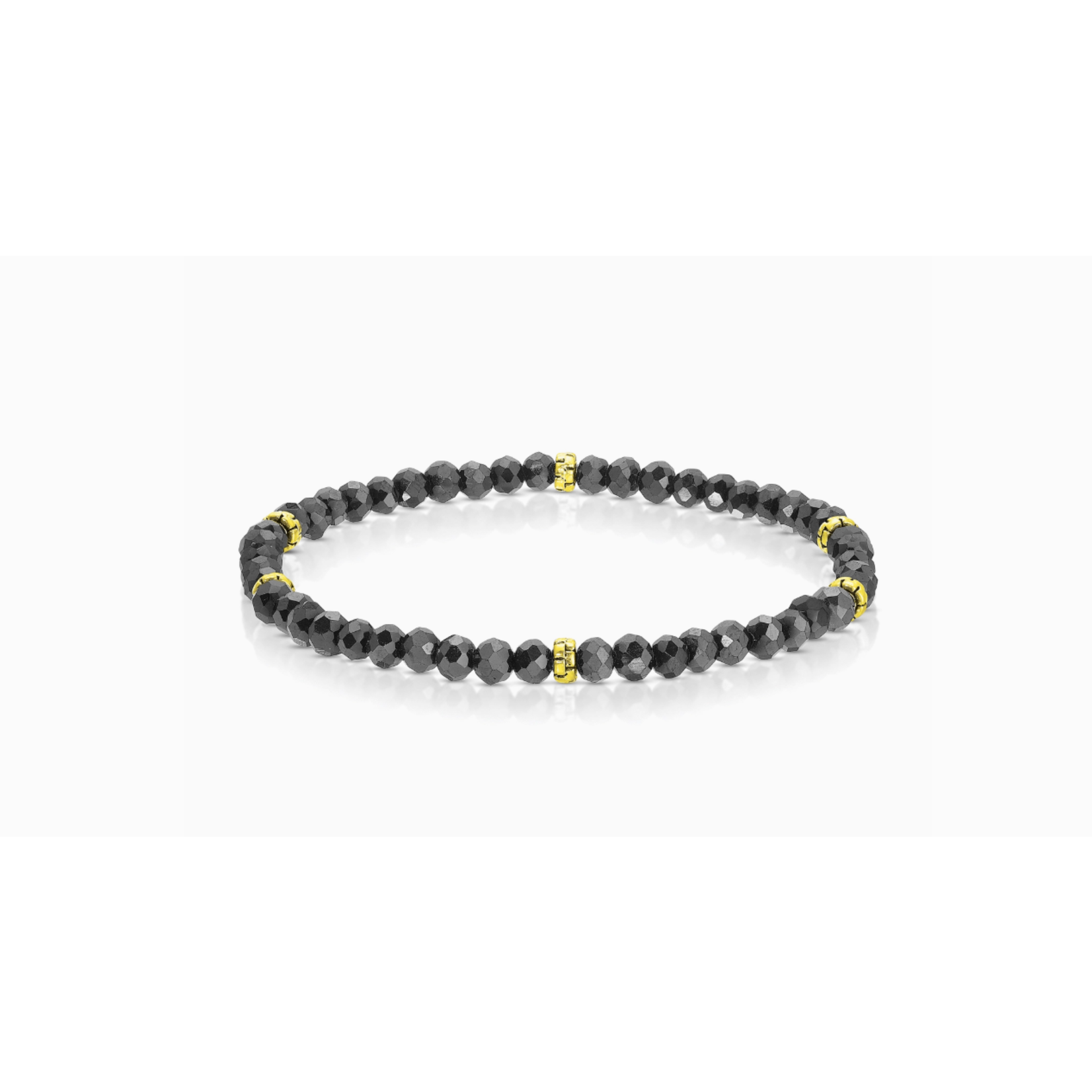 My Fun Colors My Fun Colors Mini Crystal Bracelet Black Gold Accent