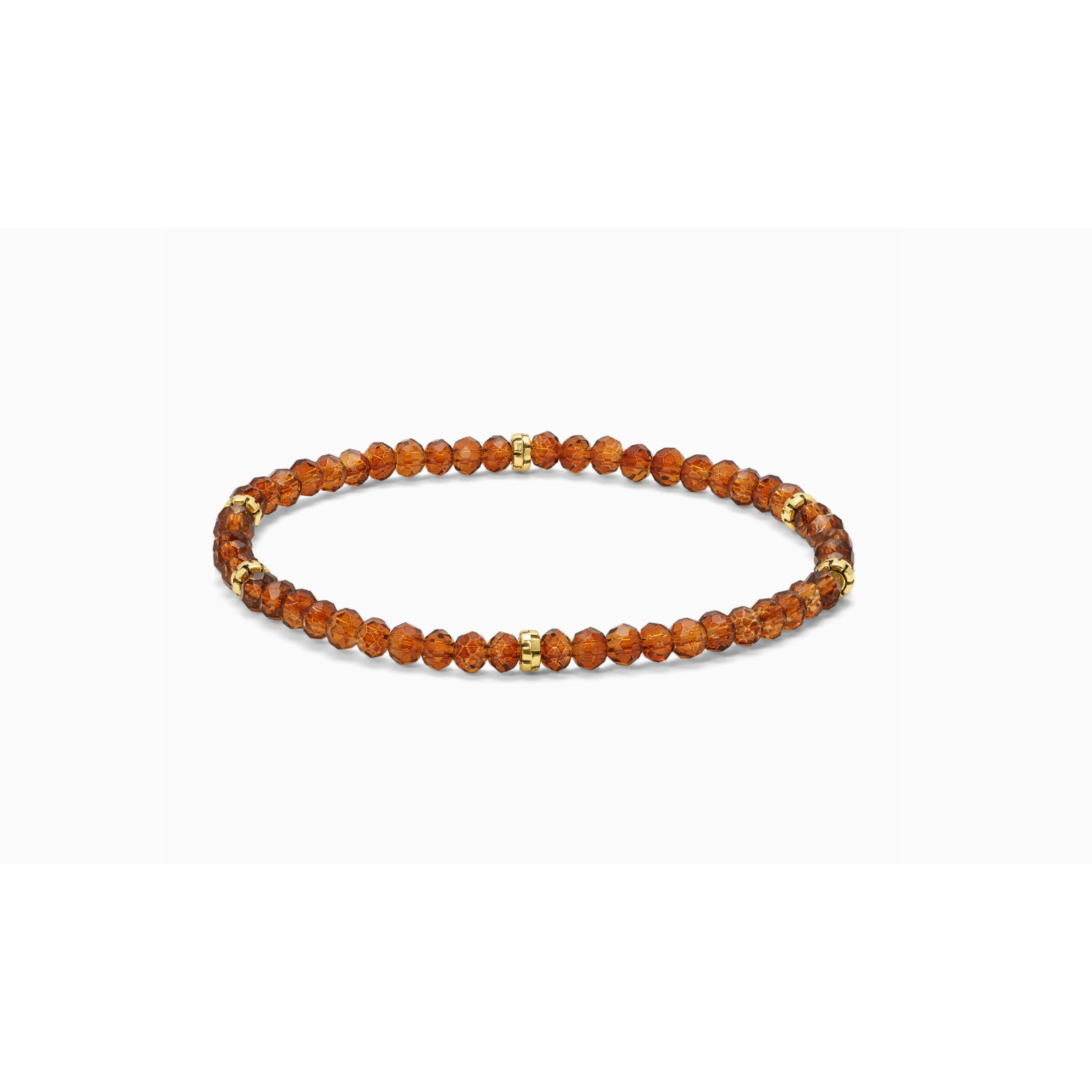 My Fun Colors My Fun Colors Mini Crystal Bracelet Root Beer Gold Accent