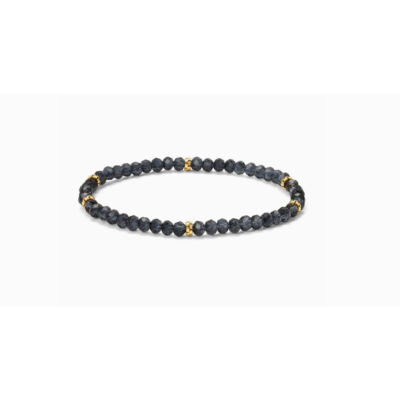 My Fun Colors My Fun Colors Mini Crystal Bracelet Indigo Gold Accent