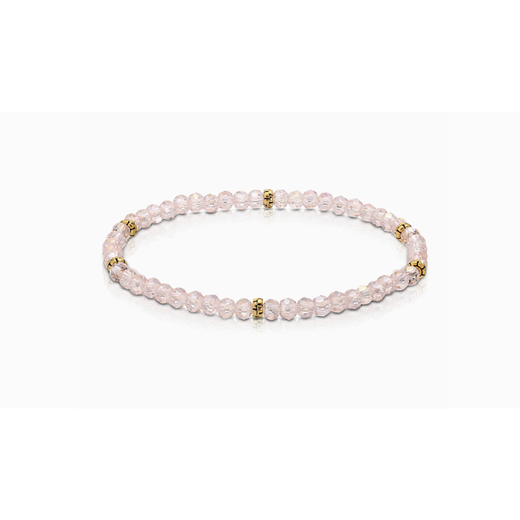 My Fun Colors My Fun Colors Mini Crystal Bracelet Light Pink Gold Accent