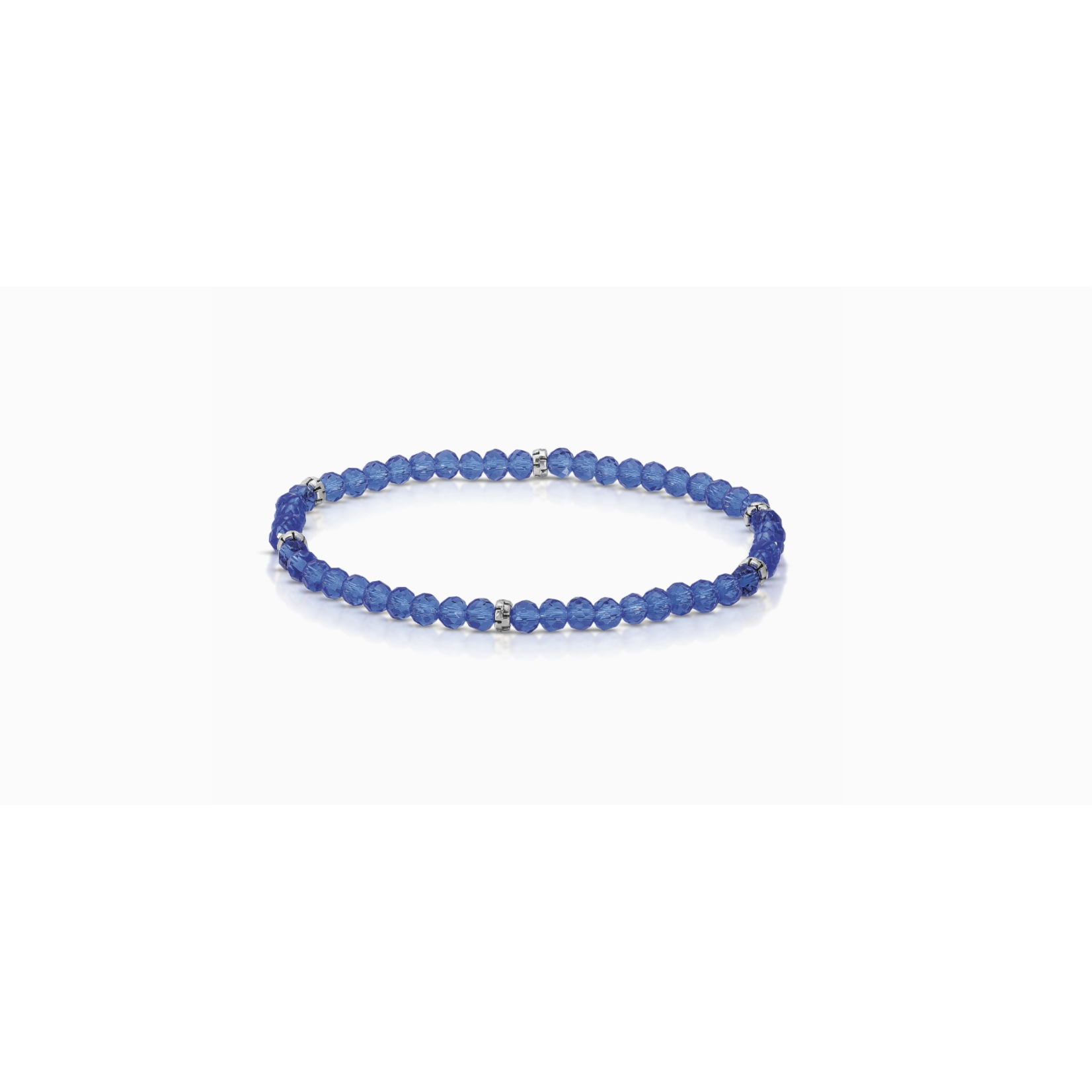 My Fun Colors My Fun Colors Mini Crystal Bracelet Royal Blue Silver Accent
