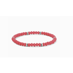 My Fun Colors My Fun Colors Mini Crystal Bracelet Neon Flamingo Silver Accent