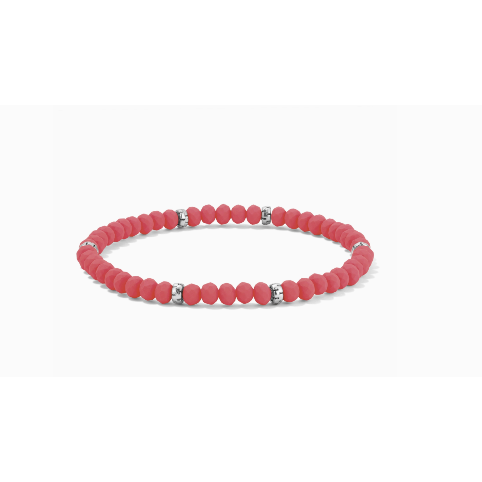 My Fun Colors My Fun Colors Mini Crystal Bracelet Neon Flamingo Silver Accent