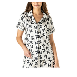 Hello Mello Hello Mello So Lovely Satin Pajama Top Bow So Lovely