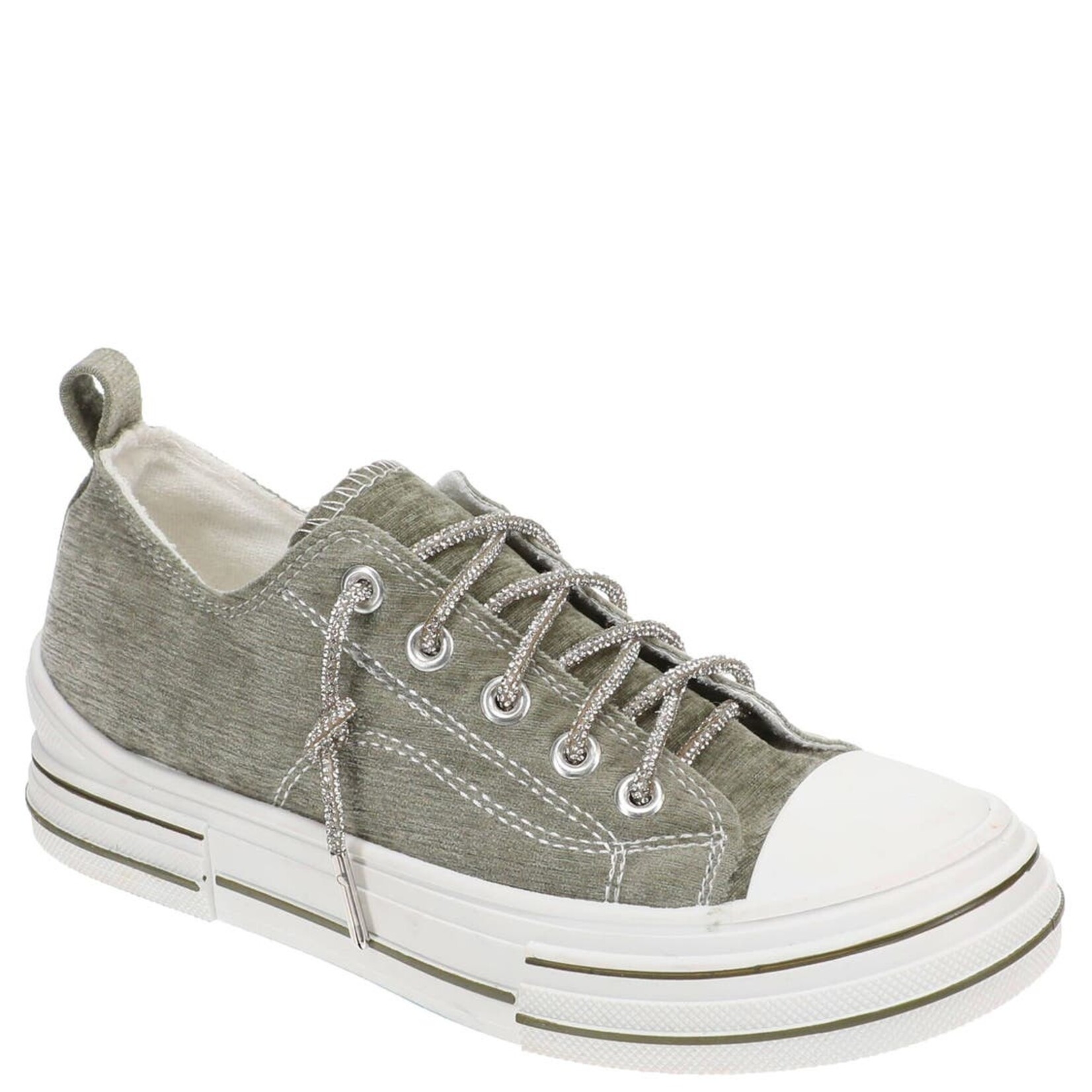 Very G Very G Aman Velvet Sneakers Sage