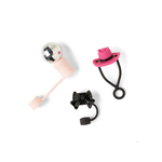 Crush Crush Thirst Trap Straw Topper Set Cowgirl Disco