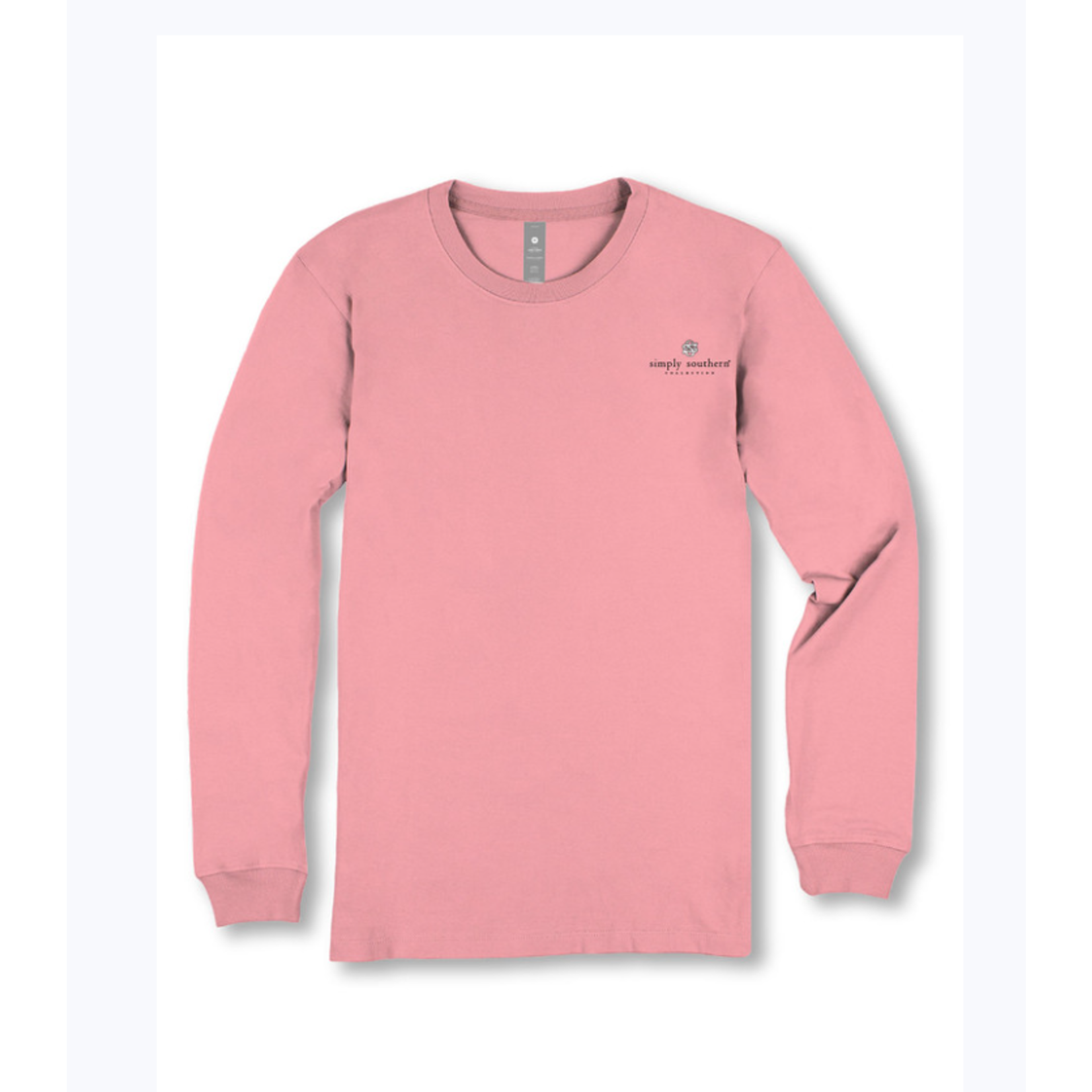 Simply Southern Simply Southern Long Sleeve Tee Meow Tearose