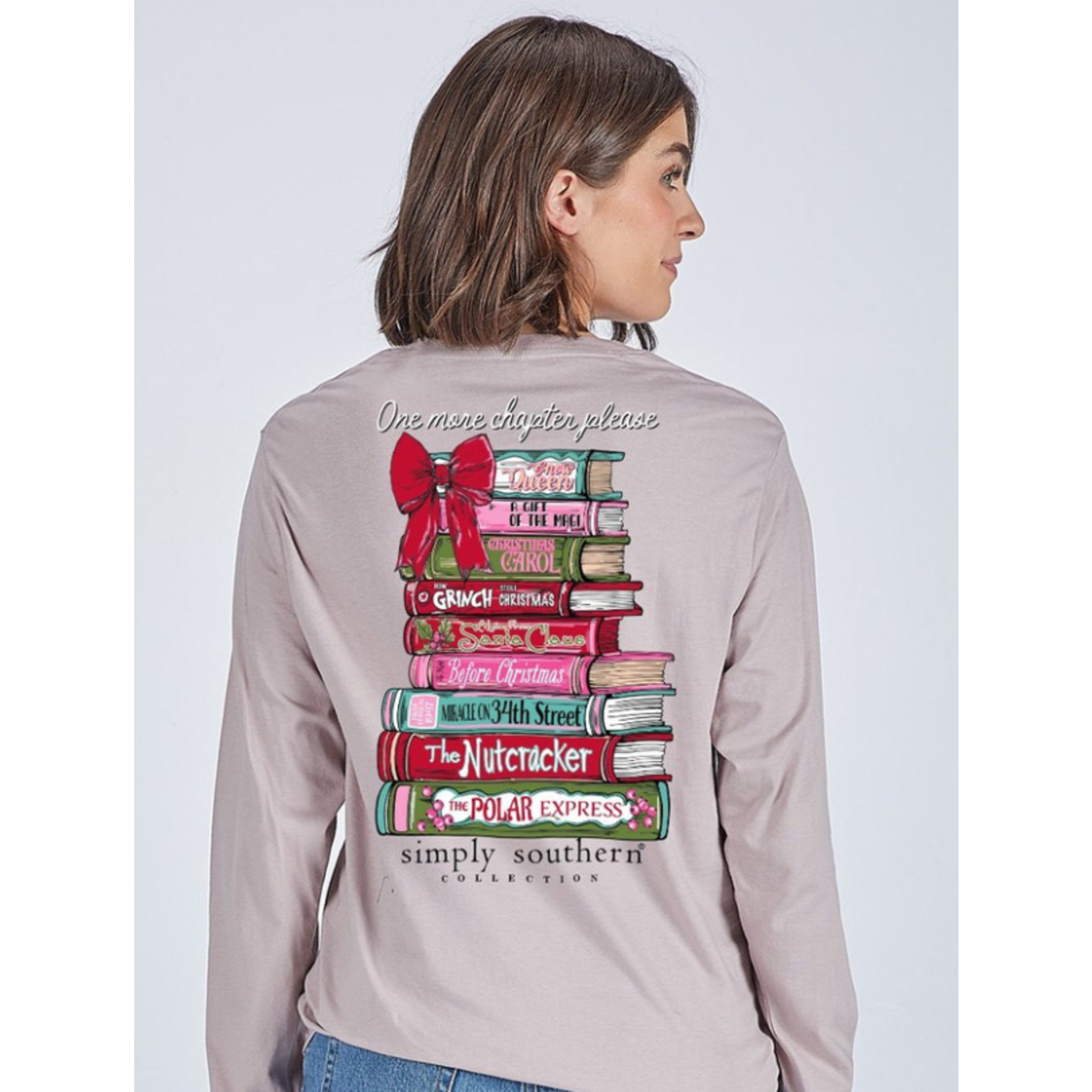 Simply Southern Simply Southern Long Sleeve Tee Books Driftwood