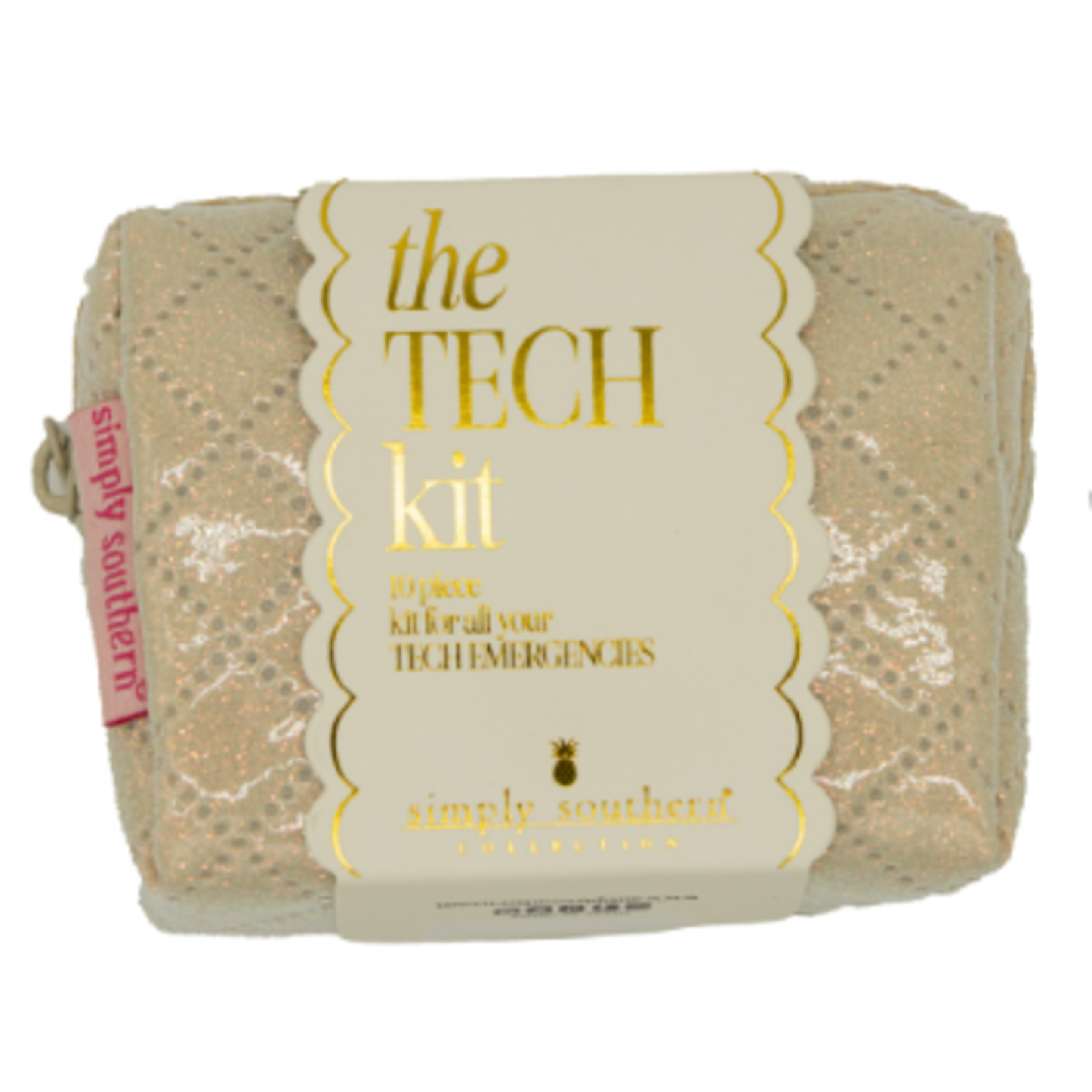 Simply Southern Simply Southern Mini Tech Bag Kit Gold Glitter