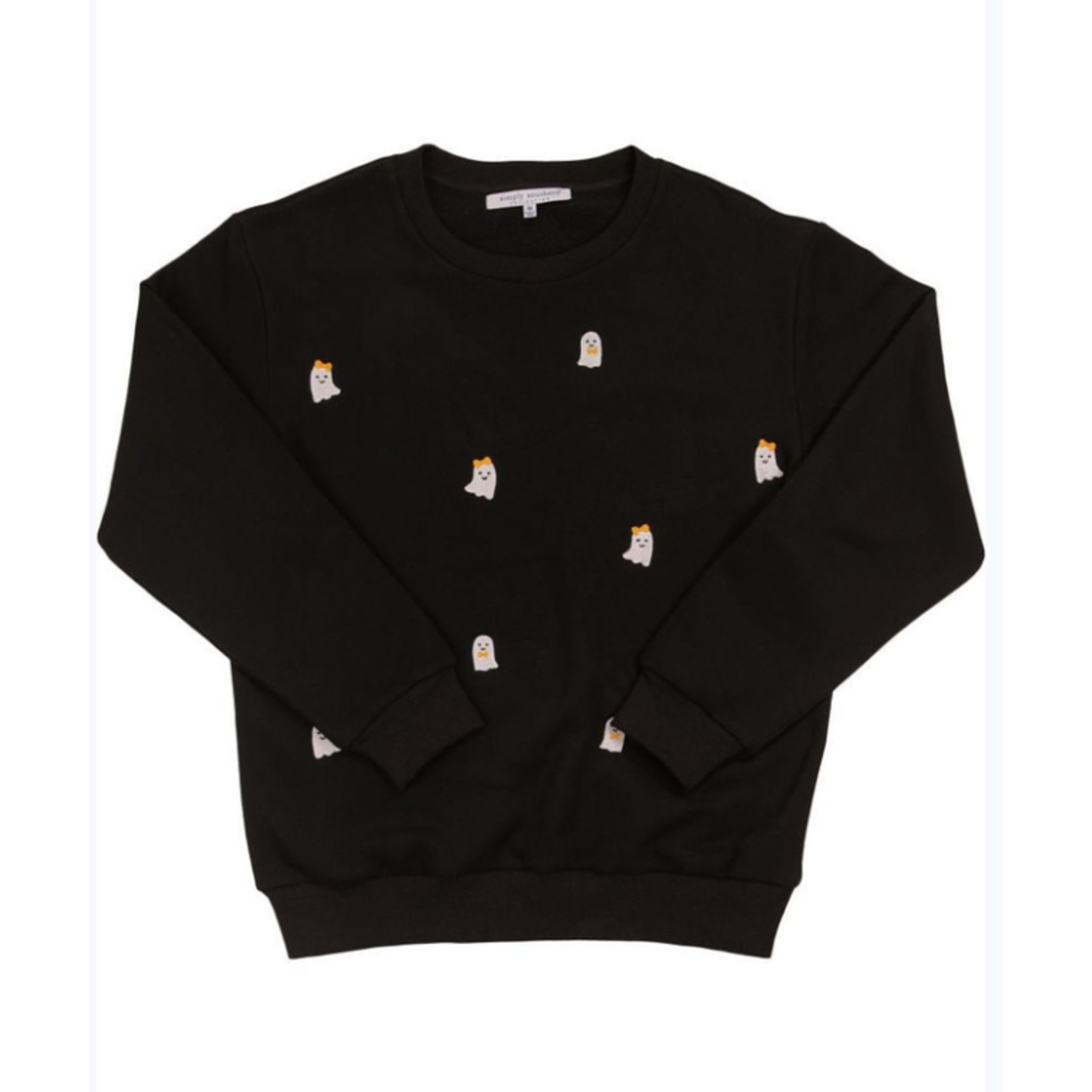 Simply Southern Simply Southern Long Sleeve Crewneck Ghost Black