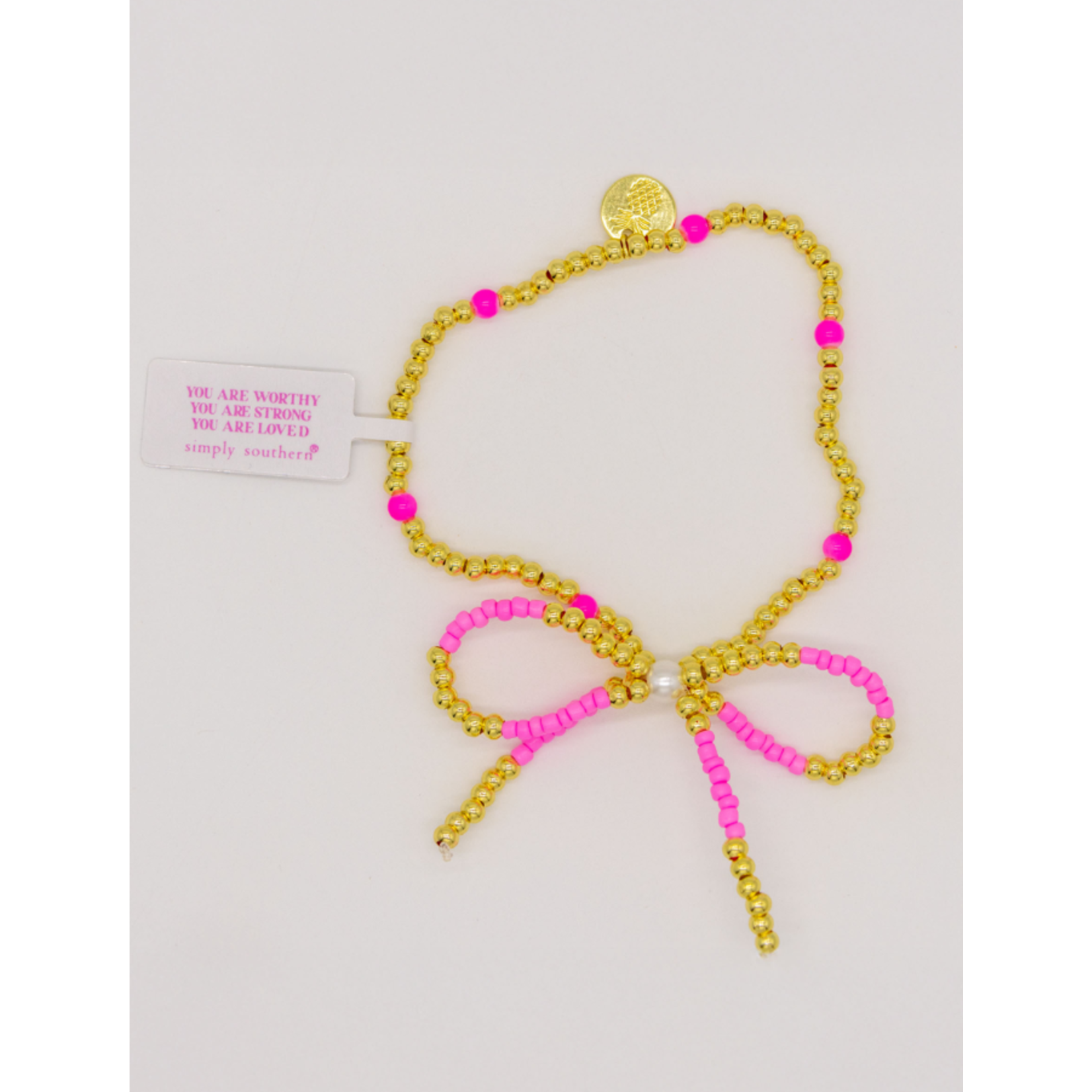 Simply Southern Simply Southern Gold Bracelet Pearl 8