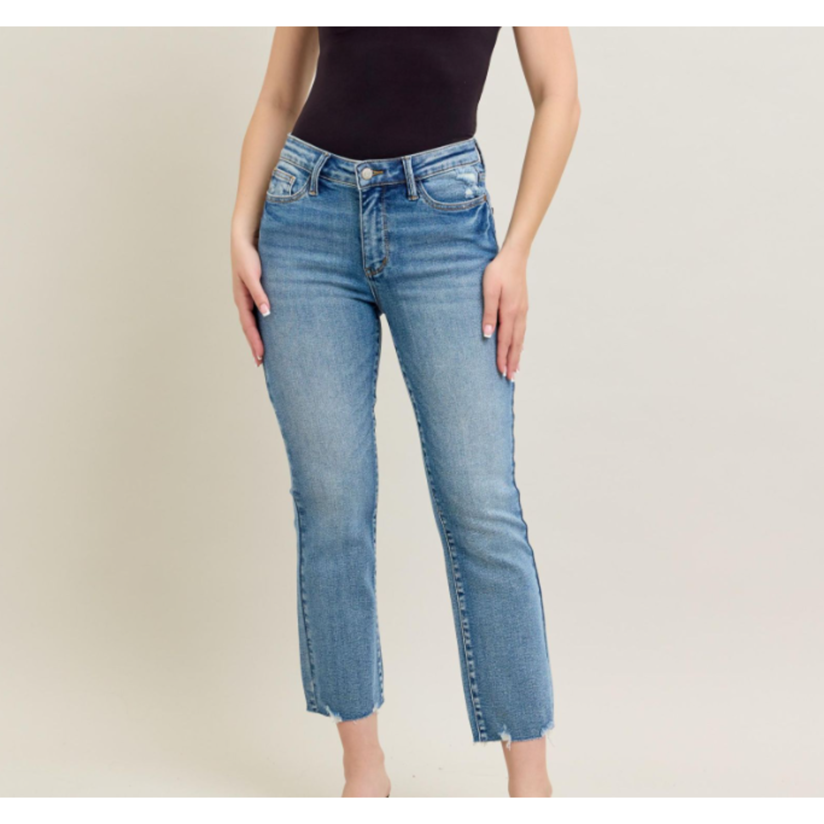 Judy Blue Judy Blue MR Vintage Wash Destroy Hem Kick Flare 88979