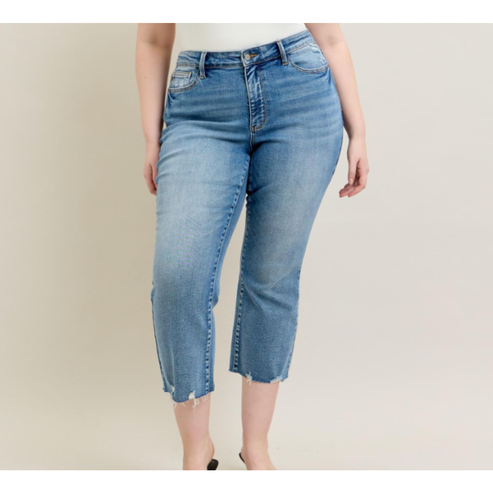 Judy Blue Judy Blue MR Vintage Wash Destroy Hem Kick Flare 88979