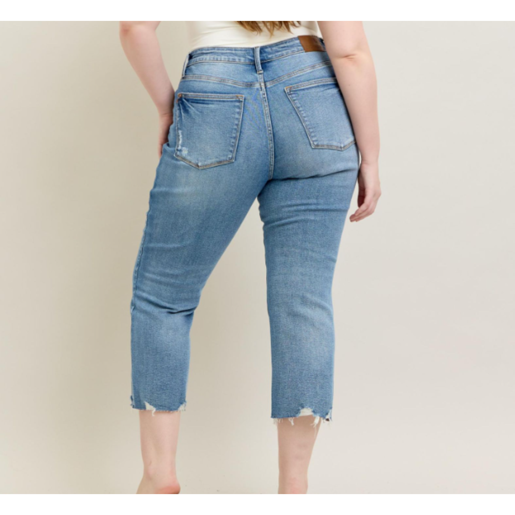 Judy Blue Judy Blue MR Vintage Wash Destroy Hem Kick Flare 88979