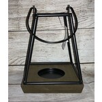 Gerson Wood & Metal Candleholder Lantern Large