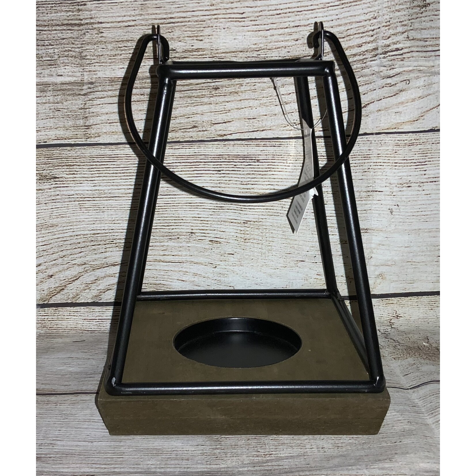 Gerson Wood & Metal Candleholder Lantern Large