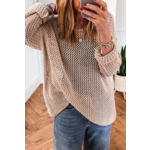 Little Daisy Closet Little Daisy Closet Crochet Hallow Out Sweater Khaki