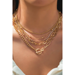 Little Daisy Closet Little Daisy Closet 5pcs Layered Rhinestone Chain Necklace Gold