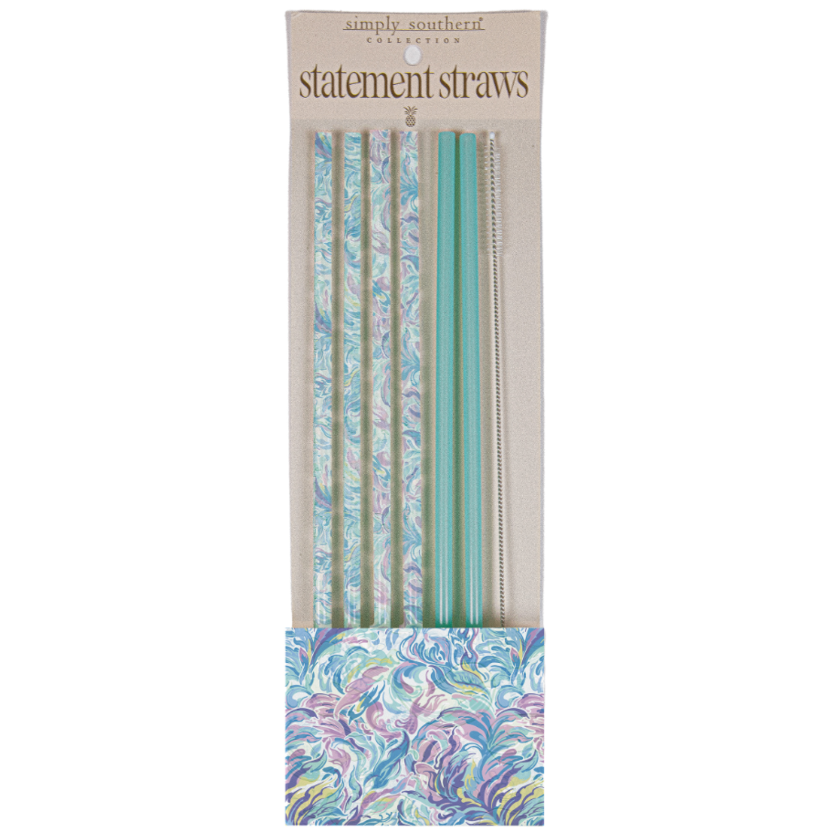 Simply Southern Simply Southern Straw Set Watercolor