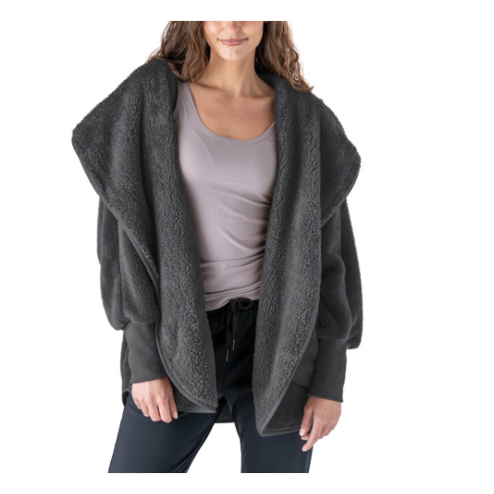 Hello Mello Hello Mello Comfort Zone Cardigan One Size Charcoal