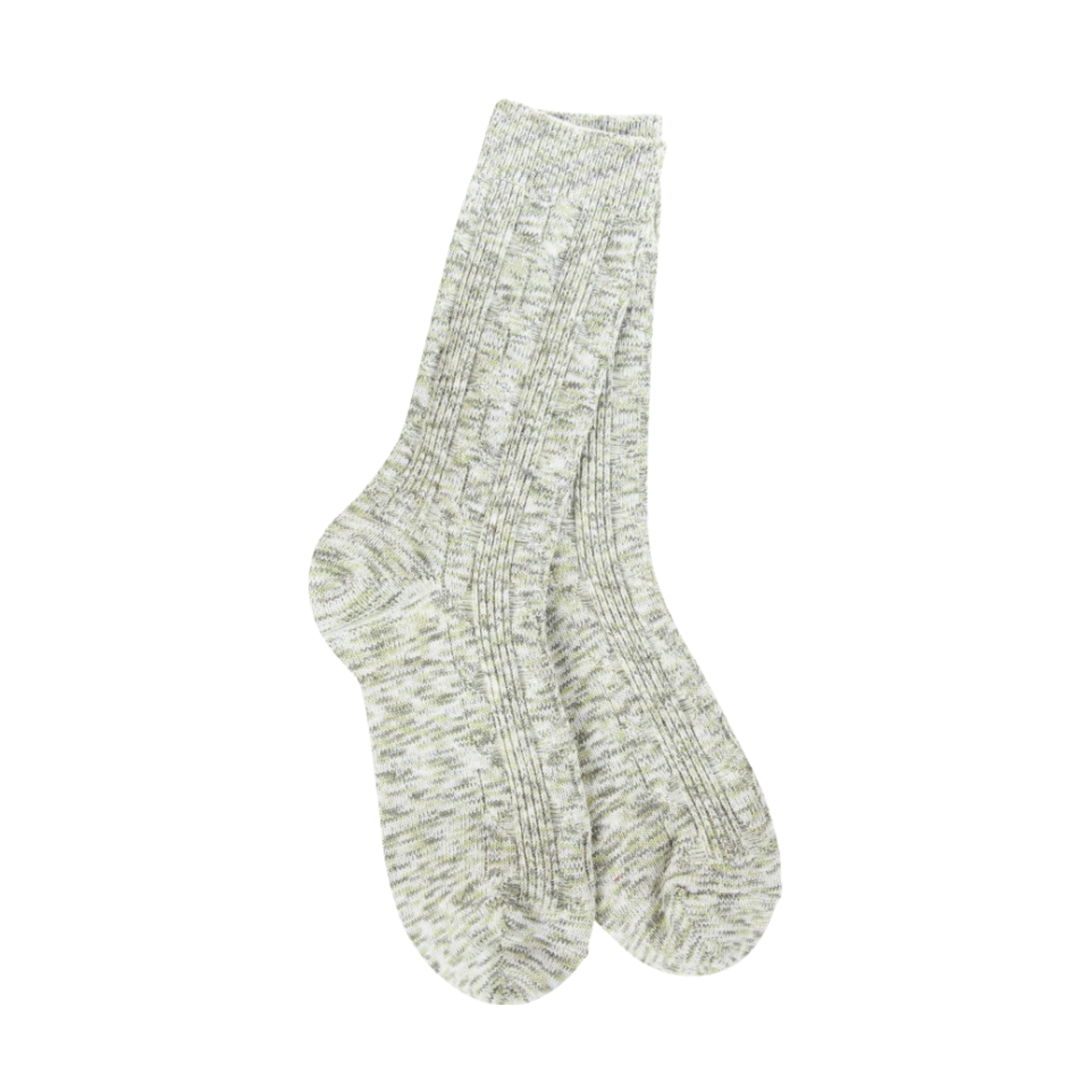 World's Softest World's Softest Socks Weekend Cable Crew Envy Multi