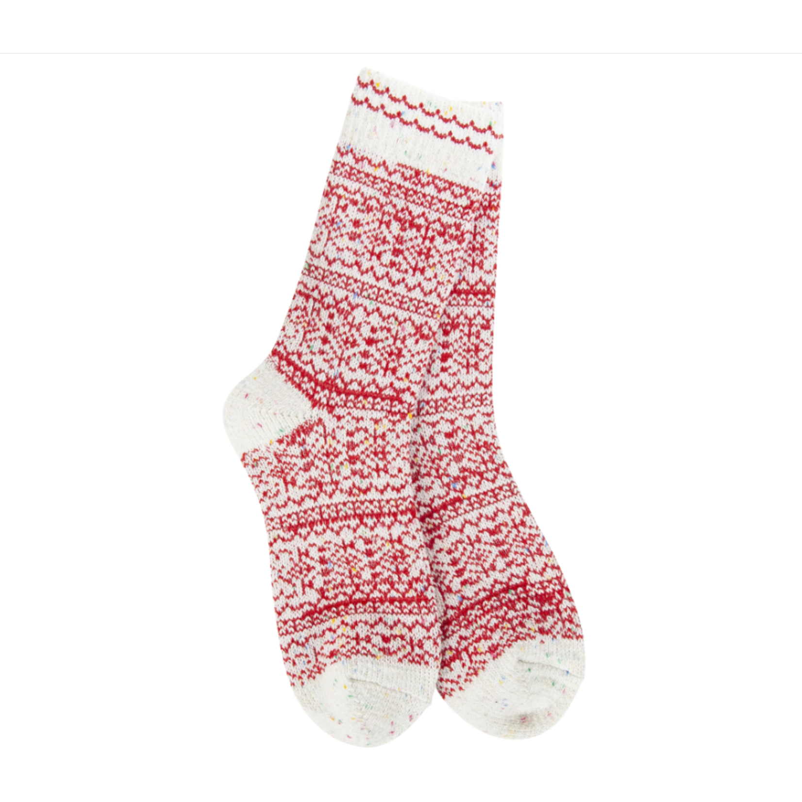 World's Softest World's Softest Socks Holiday Confetti Crew Peppermint Confetti