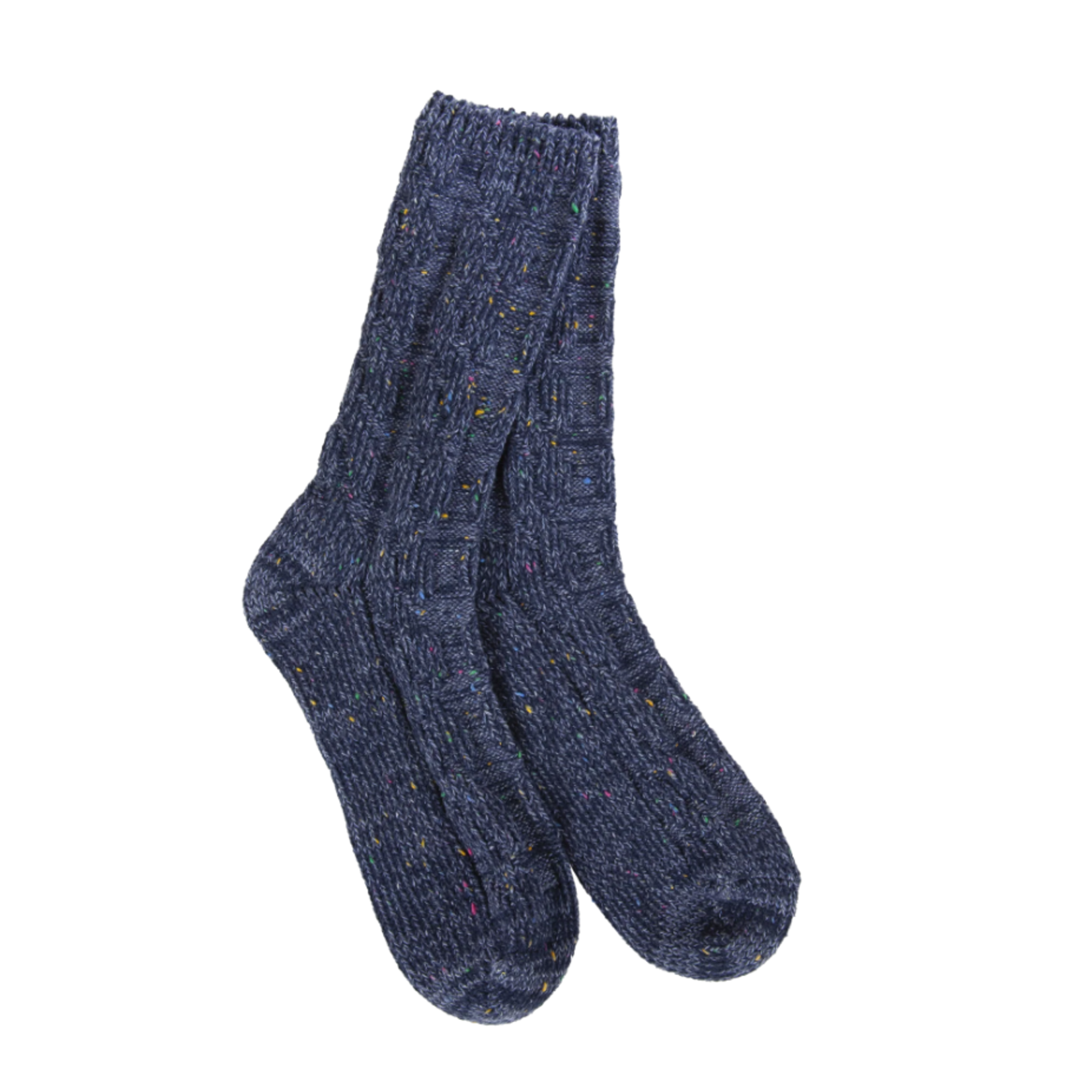 World's Softest World's Softest Socks Weekend Ragg Crew Denim Confetti