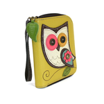 Chala Chala 839 Zip Around Wallet Owl ll Mustard