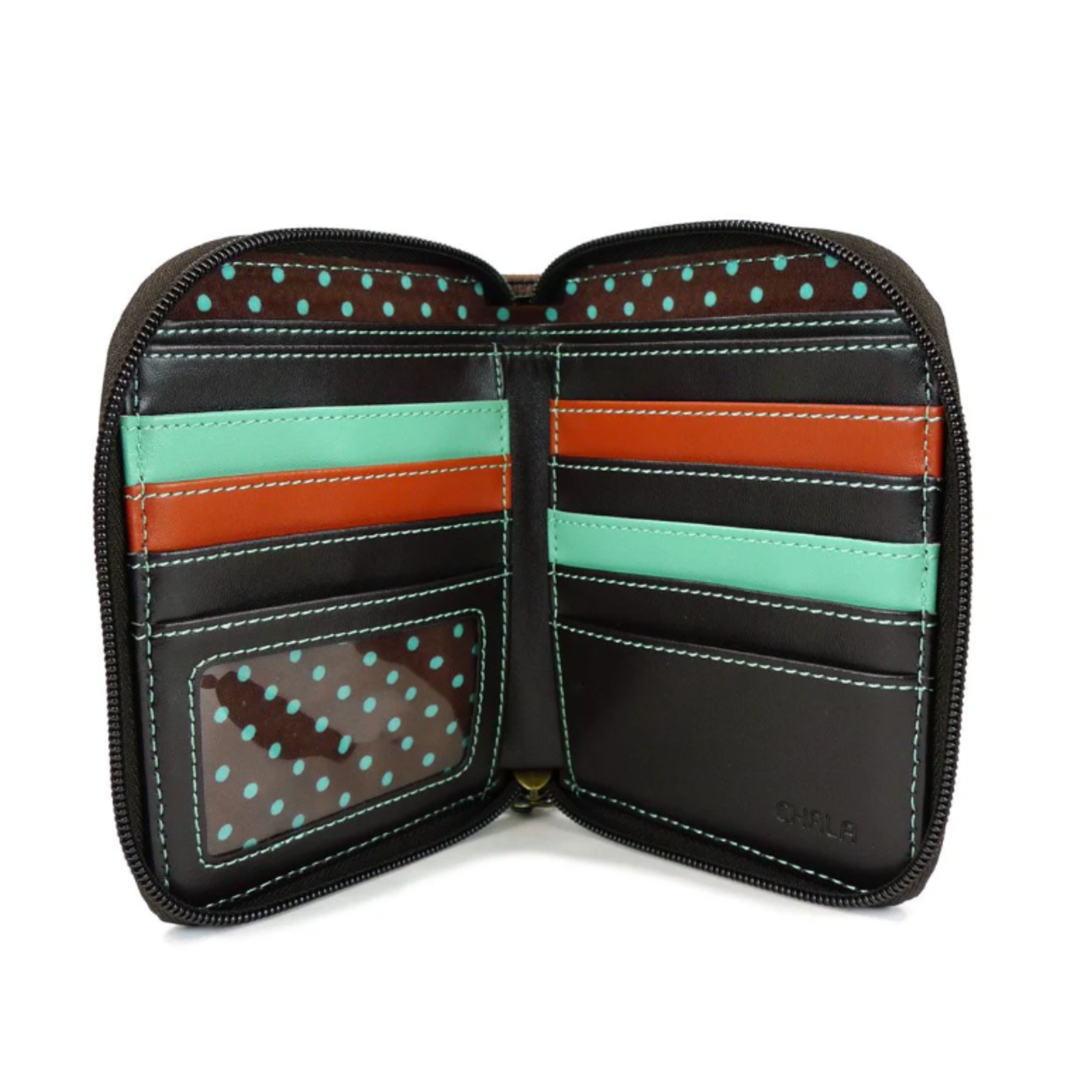 Chala Chala 839 Zip Around Wallet Piano Indigo