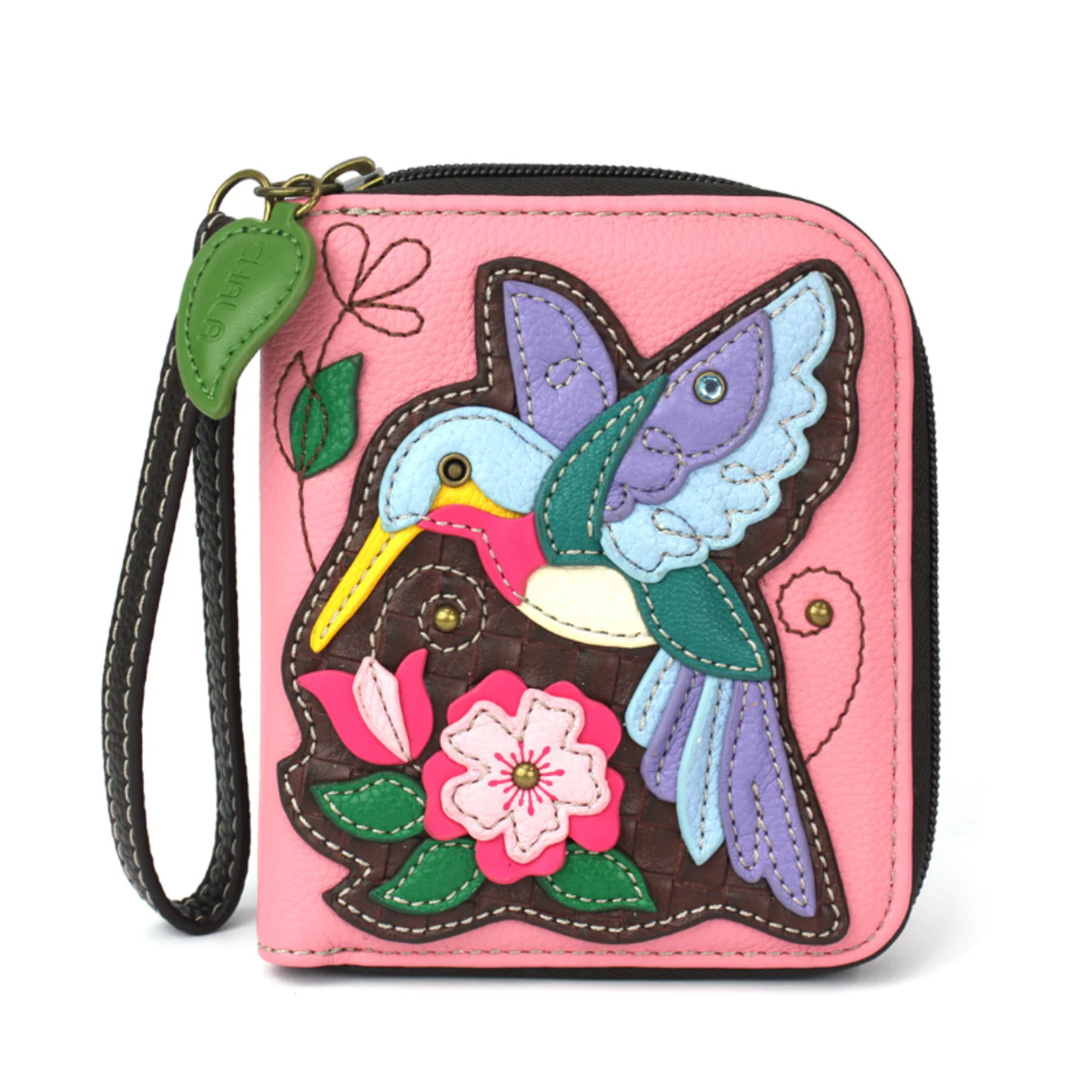 Chala Chala 839 Zip Around Wallet Hummingbird A Pink