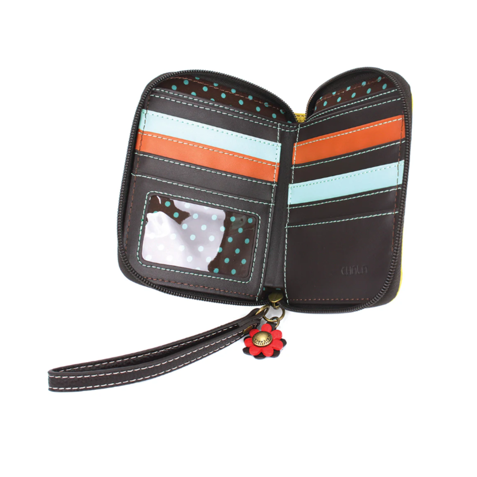 Chala Chala Zip Around Wallet Monarch Butterfly Mustard 839