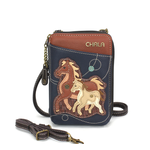 Chala Chala Wallet Crossbody Horse Family Navy 850