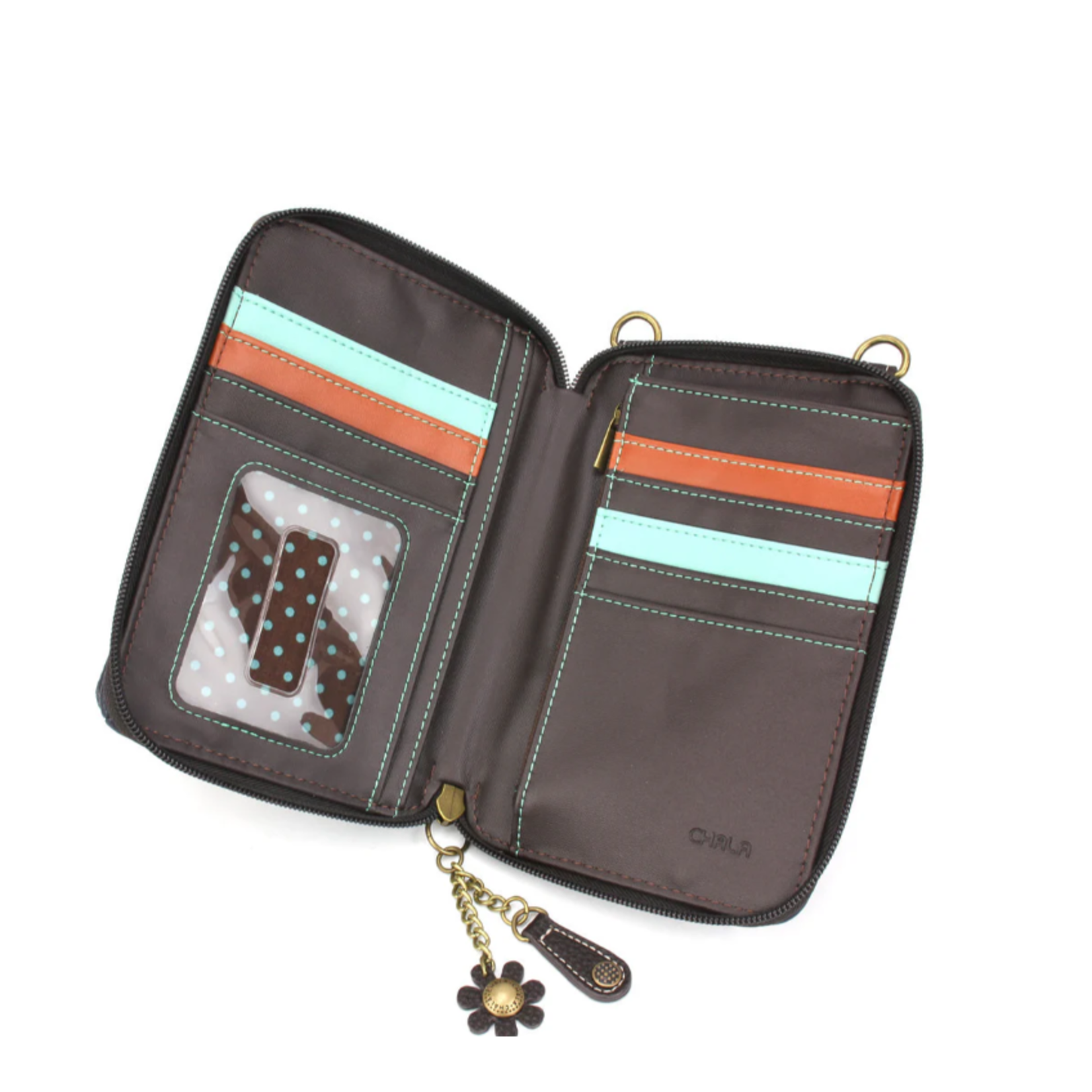 Chala Chala Wallet Crossbody Horse Family Navy 850