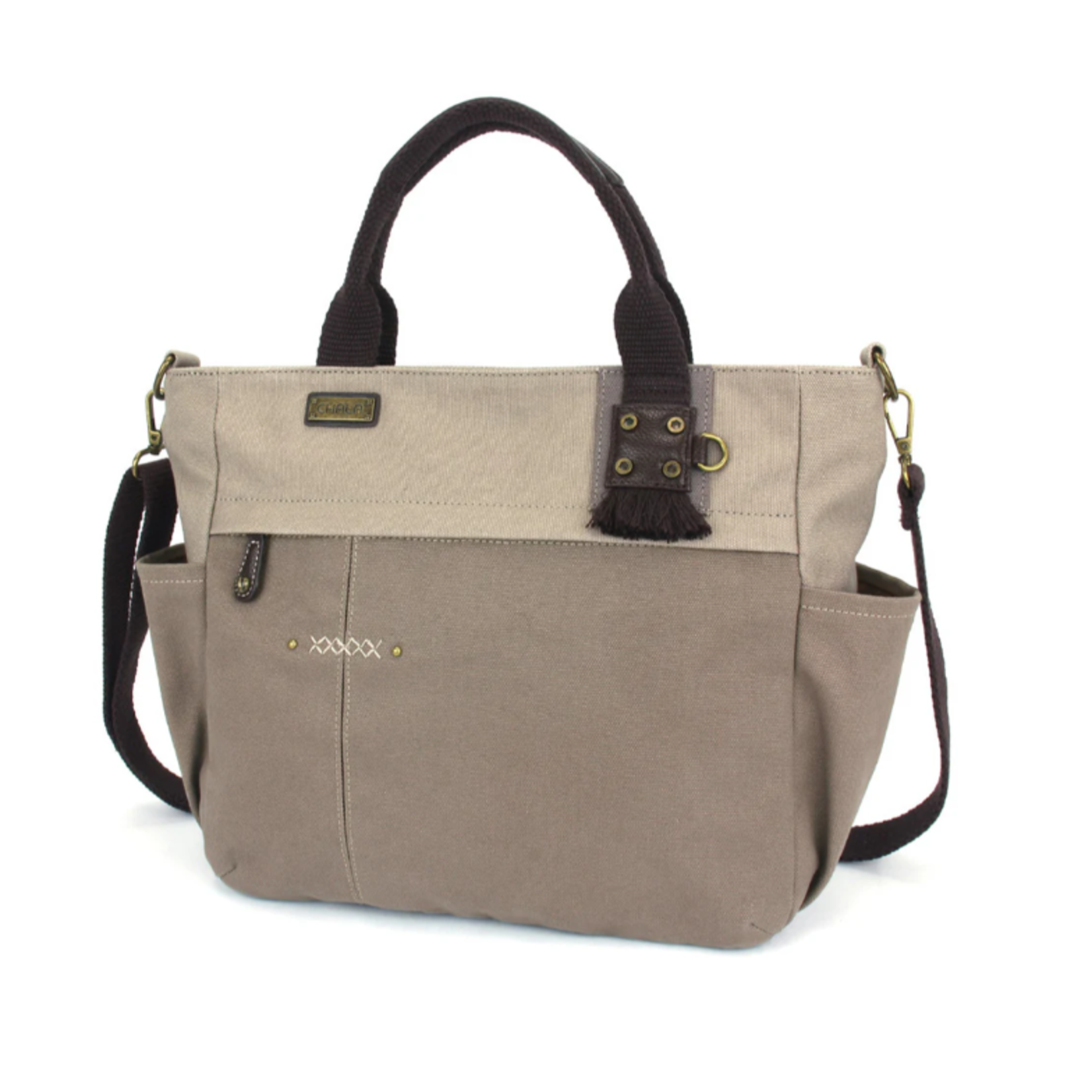 Chala Chala Multi Pocket Tote Dark Gray 930