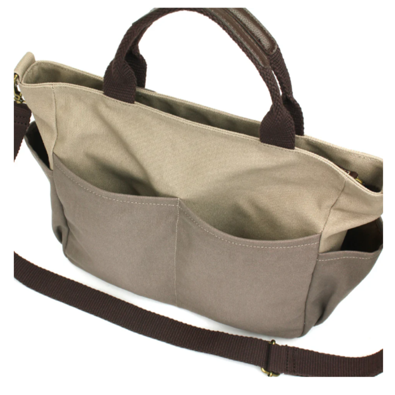 Chala Chala Multi Pocket Tote Dark Gray 930