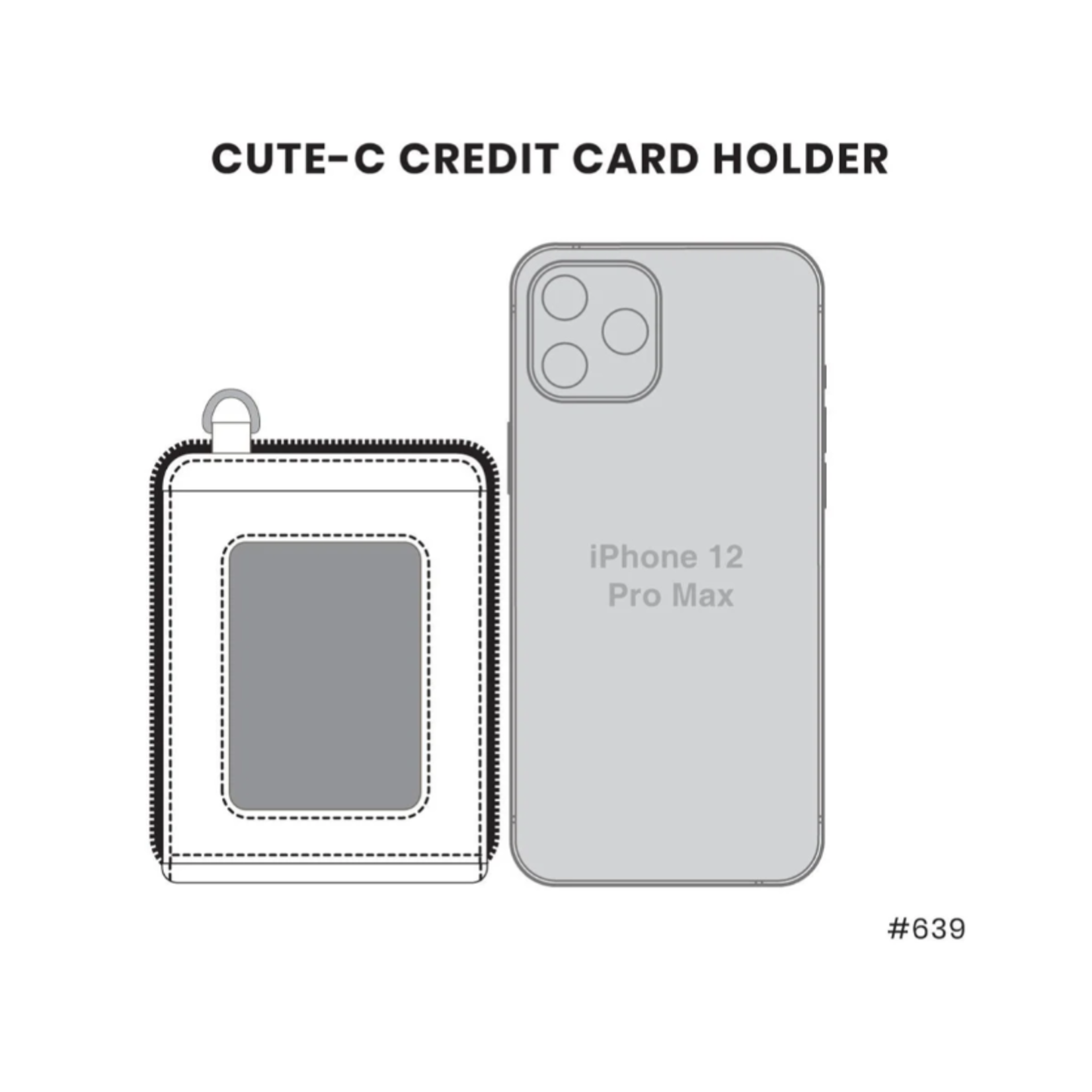 Chala Chala Credit Card Holder/ Wallet Wristlet Cat 639