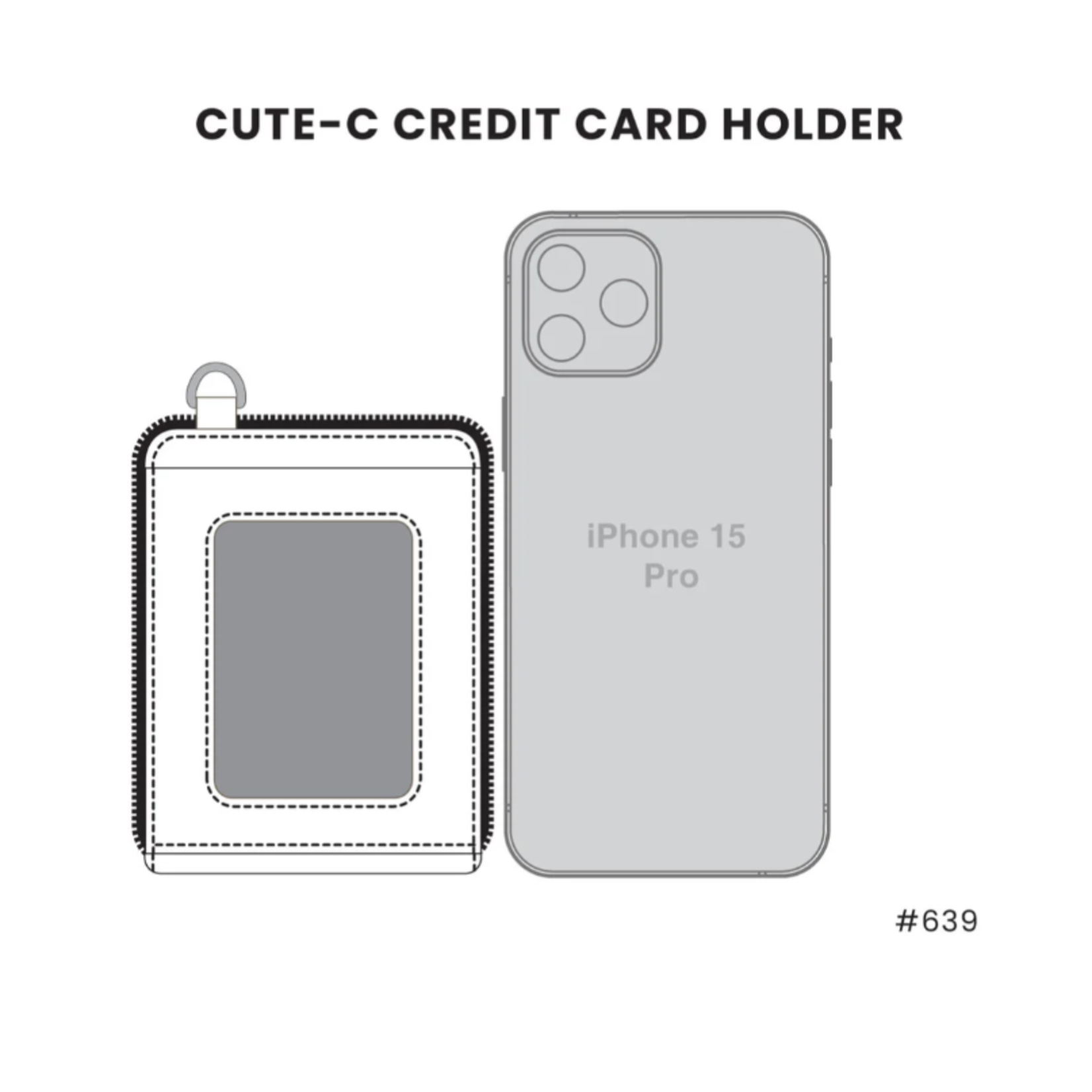 Chala Chala 639 Credit Card Holder/ Wallet Wristlet Bear