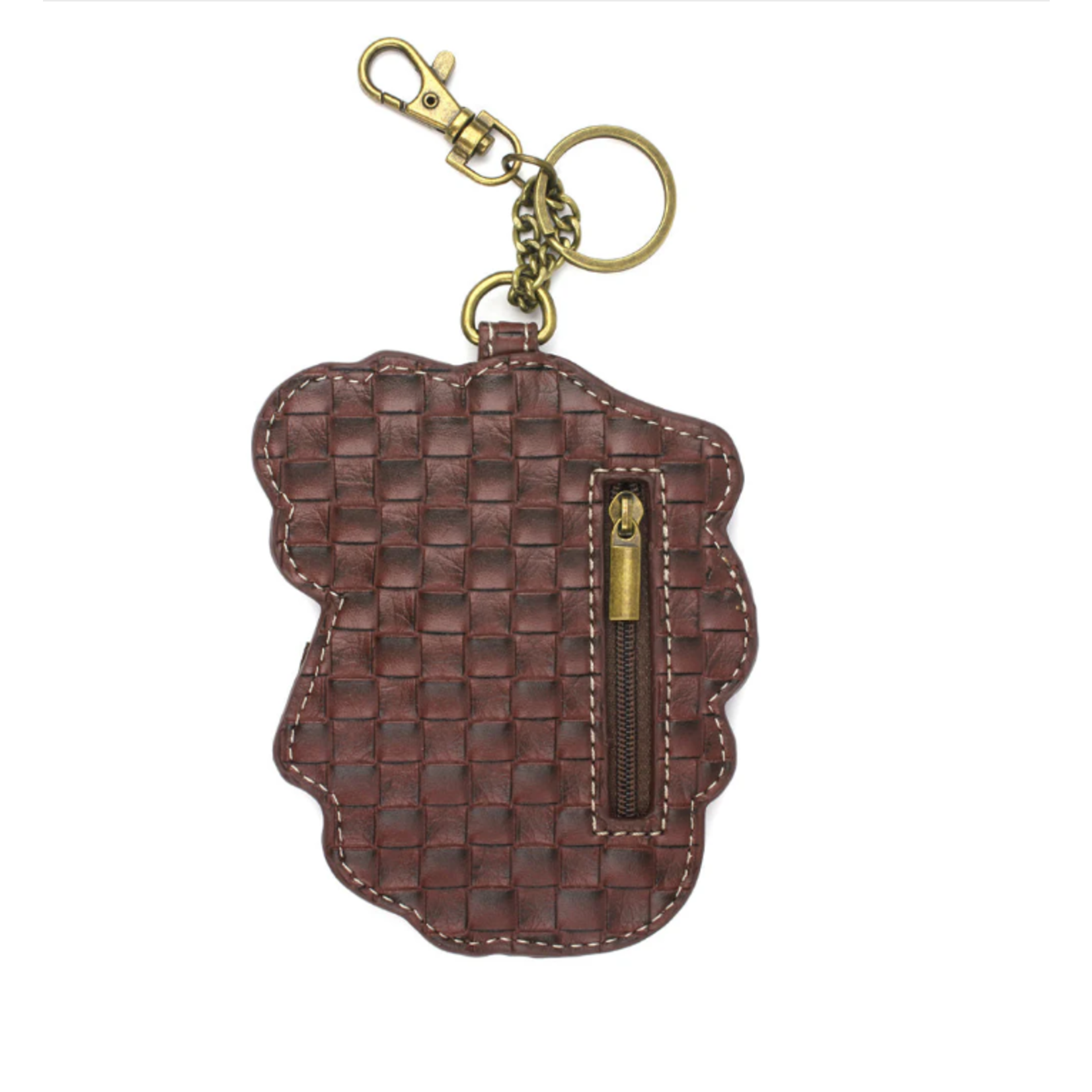 Chala Chala 806 Key Fob/Coin Purse Brown Mushrooms
