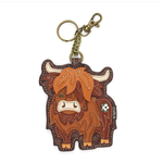 Chala Chala Key Fob/Coin Purse Highland Cow 806