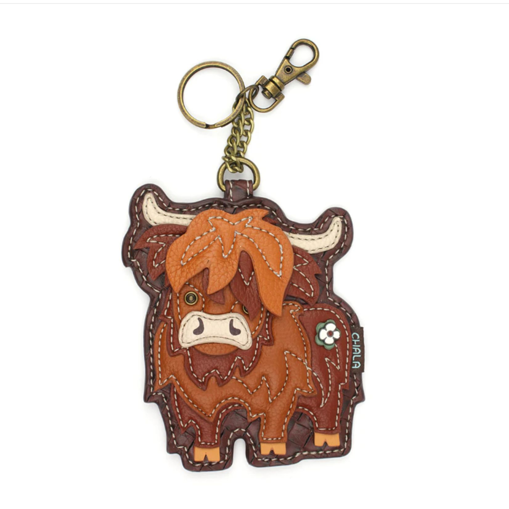 Chala Chala 806 Key Fob/Coin Purse Highland Cow