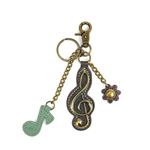 Chala Chala Metal Charming Keychain Treble Clef 602