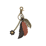 Chala Chala Metal Charming Keychain Feather 602
