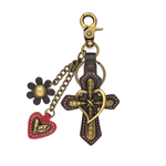 Chala Chala Metal Charming Keychain Cross 602