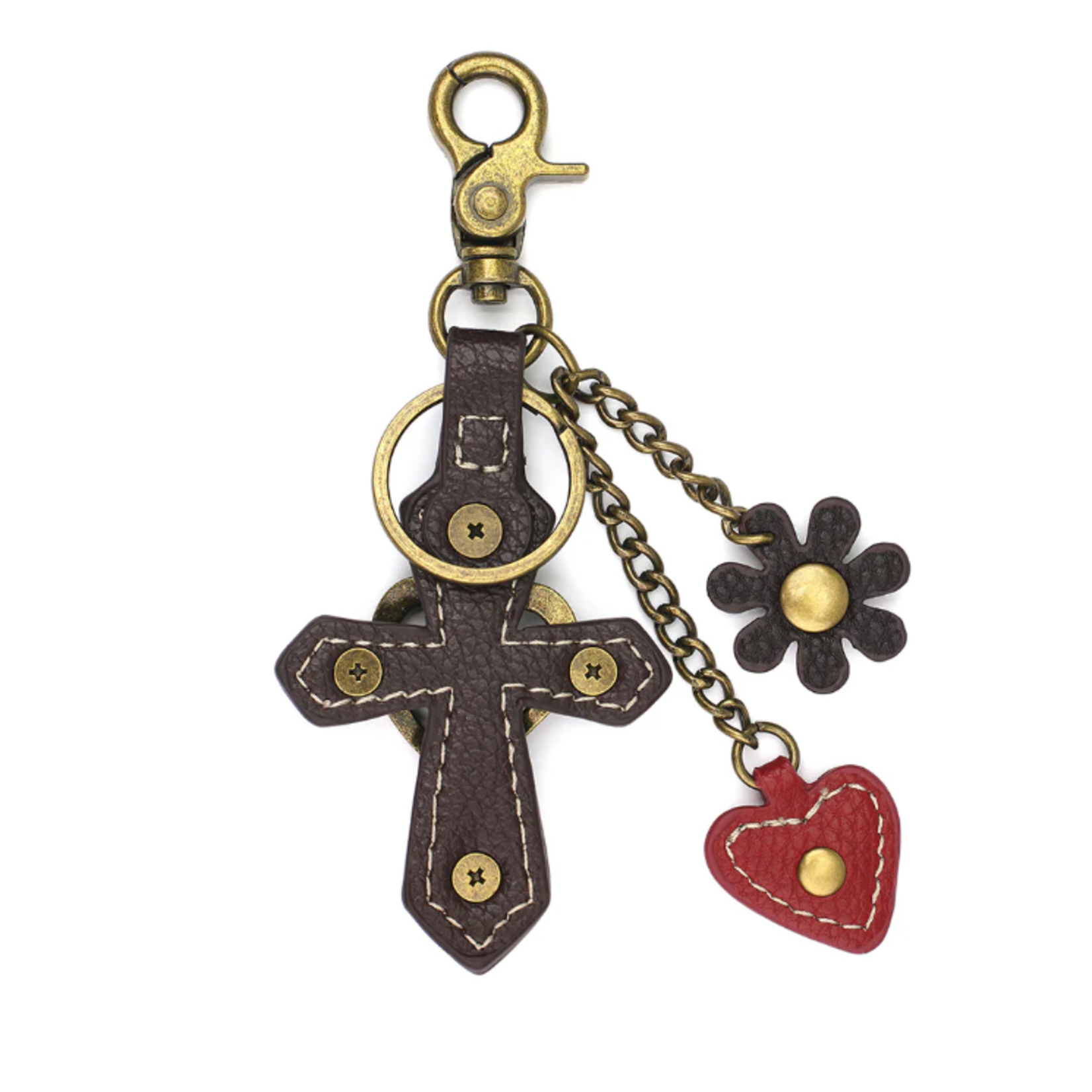 Chala Chala Metal Charming Keychain Cross 602
