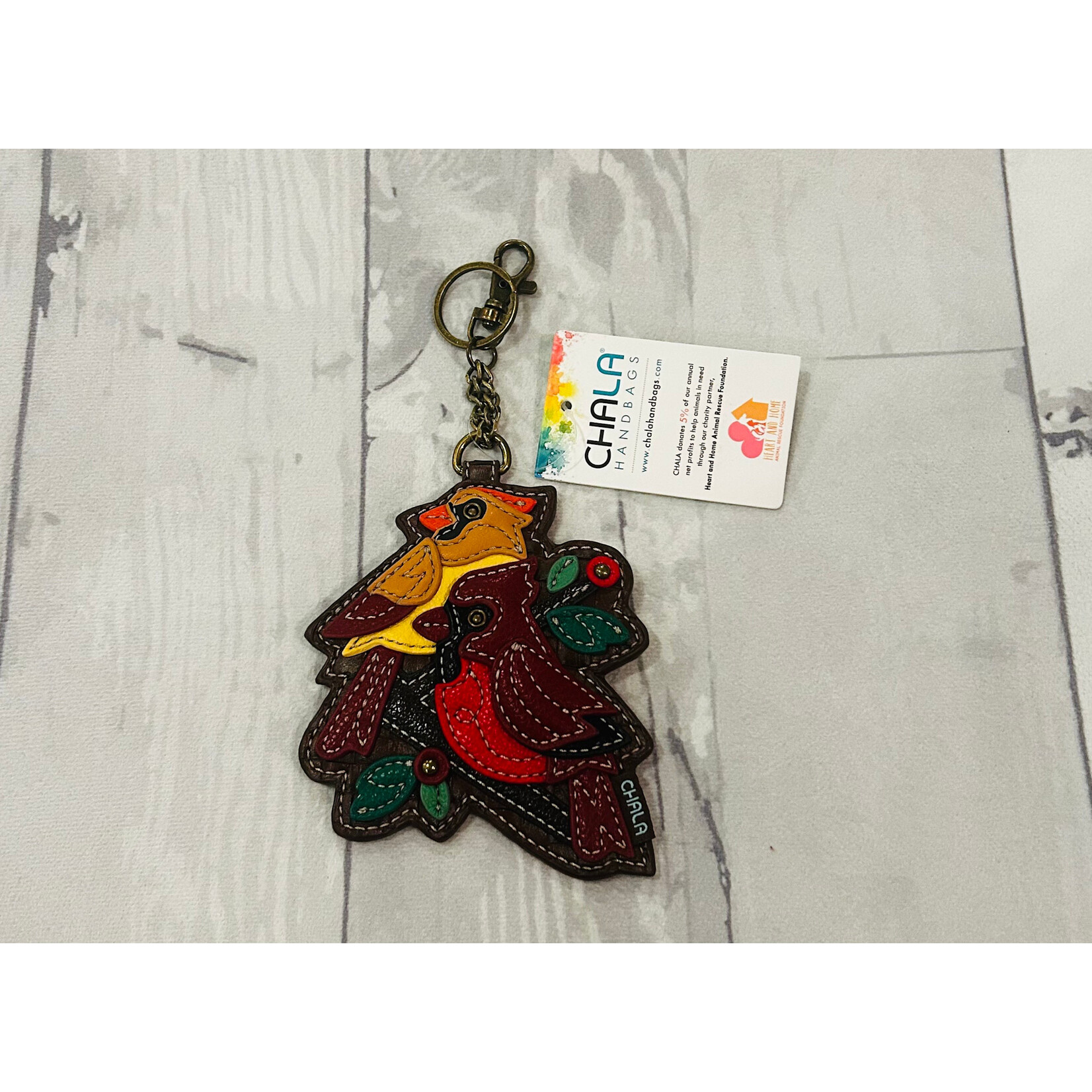 Chala Chala Key Fob/Coin Purse Cardinal Group 806