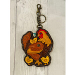 Chala Chala 806 Key Fob/Coin Purse Hen with Chicks