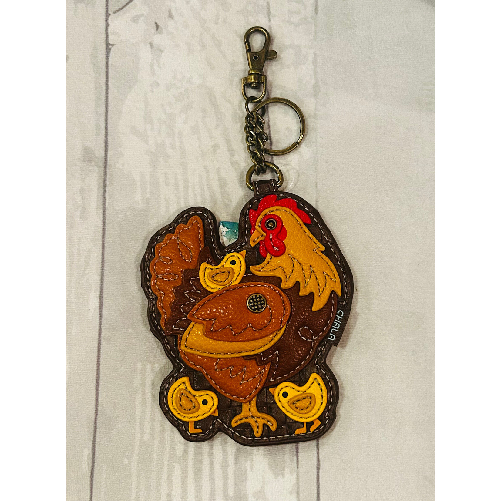 Chala Chala 806 Key Fob/Coin Purse Hen with Chicks